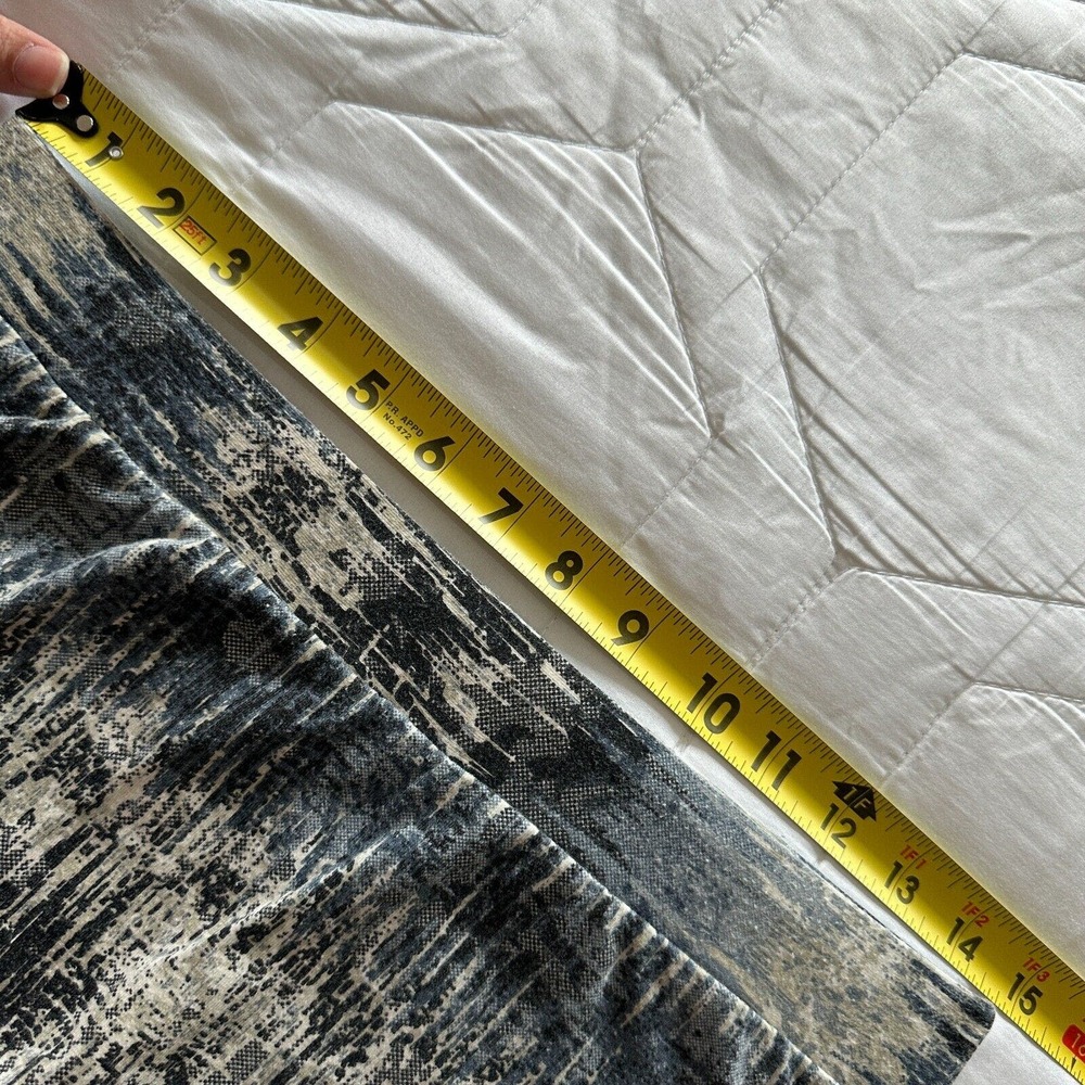 Roz&Ali Multicolor Maxi Boho Skirt Stretch Striped Tie Dye Blue Gypsy Women's PM - Picture 7 of 8